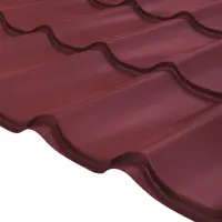 Металлочерепица 0.4 мм 2250x1180 мм RAL 3005 красный