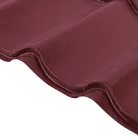 Металлочерепица 0.4 мм 470x1180 мм RAL 3005 красный