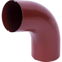 Колено на 70° для трубы цвет красный