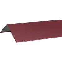 Конёк плоский 60x230 мм 2 м 0.4 мм RAL 3005 красный