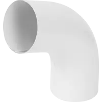 Колено на 70° для трубы цвет белый