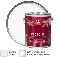 Эмаль Tikkurila Pesto 30 полуматовая цвет белый 2.7 л