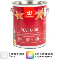 Эмаль Tikkurila Pesto полуматовая прозрачная база С 2.7л