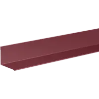 Планка для внутренних углов 115x115 мм 2 м 0.4 мм RAL 3005 красный