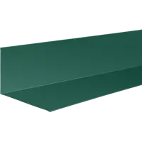 Планка примыкания 140x250 мм 2 м 0.4мм RAL 6005 Зеленый