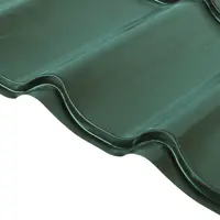 Металлочерепица 0.4 мм 470x1180 мм RAL 6005 зелёный