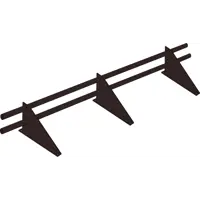 Снегозадержатель трубчатый коричневый 3 м, 2 шт.