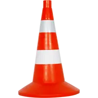 Конус мягкий комбинированный большой, цвет оранжевый