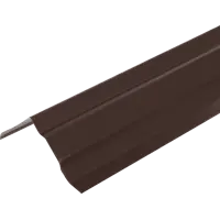 Планка ветровая для металлочерепицы 90x100 мм 2 м 0.4 мм RAL 8017 коричневый