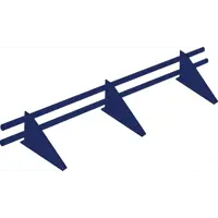 Снегозадержатель трубчатый универсальный синий 3 м