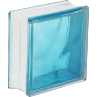 Стеклоблок Богема Волна цвет ярко-бирюзовый