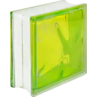 Стеклоблок Богема Волна цвет тархун