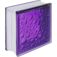 Стеклоблок Богема Савона цвет ярко-аметистовый