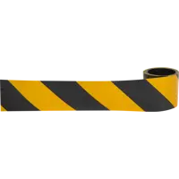 Лента светоотражающая самоклеящаяся 100x5 см цвет жёлто-чёрный