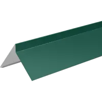 Планка ветровая для гибкой кровли 125x150 мм 2 м 0.4 мм RAL 5005 зеленый