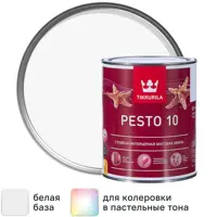 Эмаль Tikkurila Pesto 10 матовая цвет белый 0.9 л