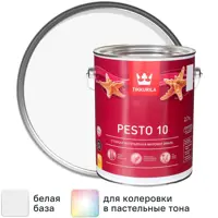 Эмаль Tikkurila Pesto 10 матовая цвет белый 2.7 л