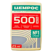 Цемент Цемрос M500 ЦЕМ I 42.5 Н 25 кг