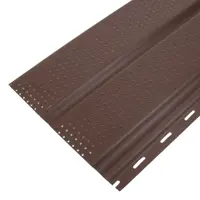 Софит перфорированный 3000 мм c круглыми отверстиями цвет тёмно-коричневый