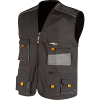 Жилет рабочий Neo HD цвет темно-серый размер M/50 рост 170-176 см