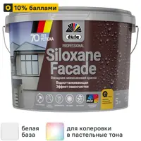 Краска фасадная Dufa Siloxane матовая цвет белый база 1 5 л