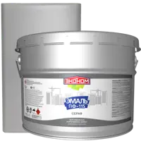 Эмаль Эконом ПФ-115 цвет серый 9 кг