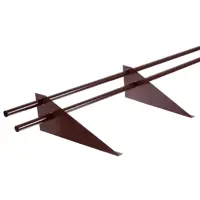 Снегозадержатель для металлической кровли трубчатый 3 м RAL 8017 коричневый