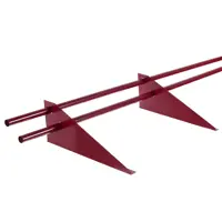 Снегозадержатель для металлической кровли трубчатый 3 м RAL 3005 красный