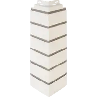 Угол наружный FineBer Кирпич облицовочный цвет белый