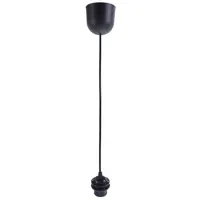 Подвесной светильник July купол 1xE27x60 Вт пластик цвет чёрный
