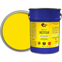 Эмаль ПФ-115 Простокраска полуматовая цвет жёлтый 5 кг