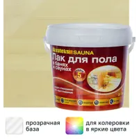 Лак для пола в банях и саунах Akvateks DIY Sauna бесцветный 1 л