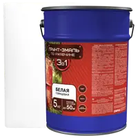 Грунт-эмаль по ржавчине 3в1 Empils гладкая цвет белый 5 кг