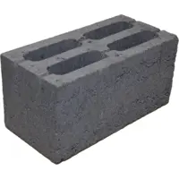 Блок керамзитобетонный пустотелый Алексинский 390x190x188 мм