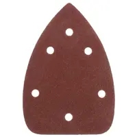 Лист шлифовальный на бумажной основе для ДШМ Dexter P80 140x98 мм, 5 шт.