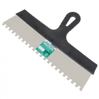 Шпатель зубчатый Интек 10103-350-008 350 мм, нержавеющая сталь, зуб 8x8 мм