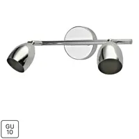 Спот поворотный Sabi с цоколем Gu10 2x42 Вт цвет хром