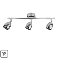 Спот поворотный Inspire Sabi 3 лампы GU10 18.9 м² цвет хром