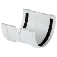 Соединитель желобов Dacha 120 мм белый