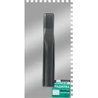 Гладилка зубчатая из нержавеющей стали Интек 10105-270-006 130x270 мм, зуб 6x6 мм