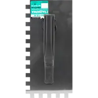 Гладилка зубчатая из нержавеющей стали Интек 10105-270-012 130x270 мм, зуб 12x12 мм