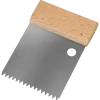 Шпатель зубчатый для клея Dominus 80 мм S2, нержавеющая сталь