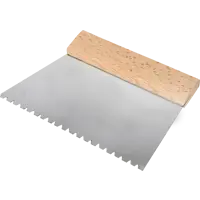 Шпатель зубчатый для клея Dominus 180 мм B6, нержавеющая сталь