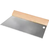 Шпатель зубчатый для клея Dominus 250 мм S2, нержавеющая сталь