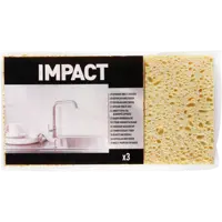Губки для уборки Impact 11x7x2.5 см целлюлоза 3 шт.