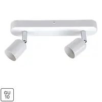 Спот поворотный Basic 2 лампы GU10 4 м² цвет белый