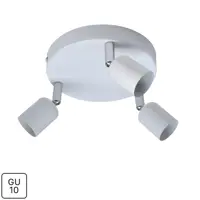 Спот поворотный Basic 3 лампы GU10 6 м² цвет белый