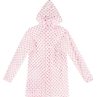 Плащ-дождевик на кнопках Garden Show 466633 цвет белый в красный горошек размер S