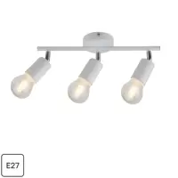 Спот поворотный Basico 3 лампы E27 9 м² цвет белый