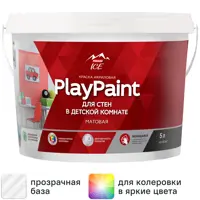 Краска для стен и потолков Parade Diy PlayPaint матовая прозрачная база C 5 л